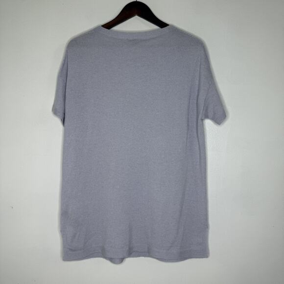 Eileen Fisher Sweater Womens Small Lavender Cashmere Short Sleeve Made in Italy - Picture 5 of 7